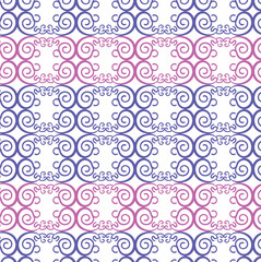 graceful pattern with curls