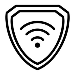 wifi connection line icon