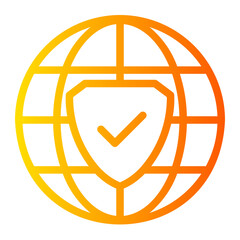 internet security gradient icon