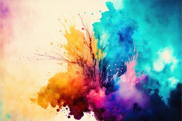 Colorful watercolor background