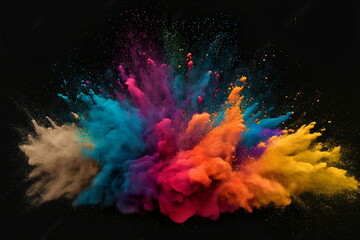 Bunter Hintergrund, Farbenfrohes Bild mit einer bunten Farbenvielfalt.
