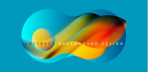 Elegant waves and flowing fluid abstract background. Template for covers, templates, flyers, placards, brochures, banners