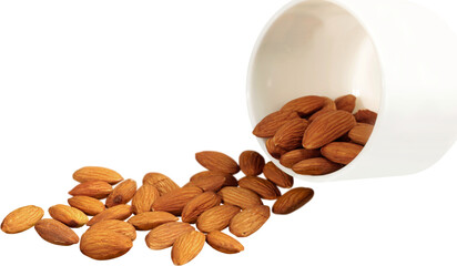 Almond nuts tasty and healthy food