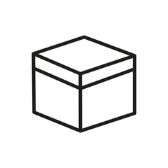 cardboard box icon vector illustration design logo template flat style trendy collection