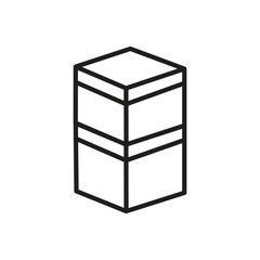 cardboard box icon vector illustration design logo template flat style trendy collection