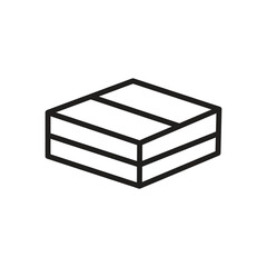 cardboard box icon vector illustration design logo template flat style trendy collection