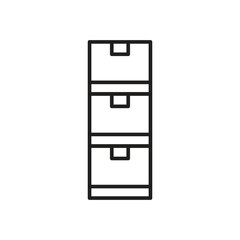 cardboard box icon vector illustration design logo template flat style trendy collection