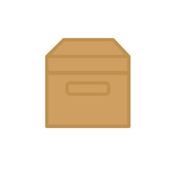  cardboard box icon vector color illustration design logo template flat style trendy collection