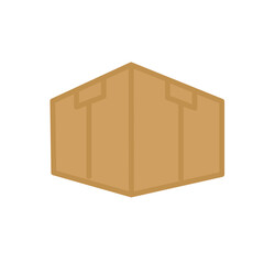  cardboard box icon vector color illustration design logo template flat style trendy collection