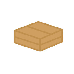  cardboard box icon vector color illustration design logo template flat style trendy collection