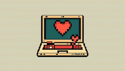 Pixel art backgrounds and landscapes for Valentine's Day inspired backgrounds. Generated by AI.
