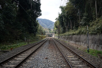 Railway track at the country side