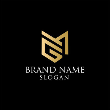 letter MG logo design for Luxury, Restaurant, Royalty, Boutique, Cafe, Hotel, Heraldic, Jewelry, Fashion and other vector illustration