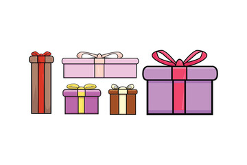 gift boxes vector