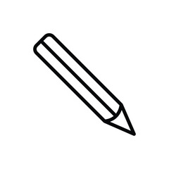 Obraz premium pencil icon vector line illustration design logo template flat style trendy collection