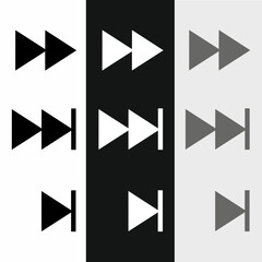 forward sign icon symbol vector image. EPS 10