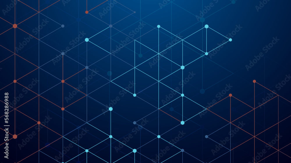 Poster abstract futuristic technology circuit lines background. vector illustration