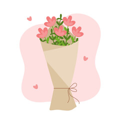 Cute illustration of a bouquet of flowers