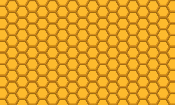 Seamless background in the form of beehives. Honeycombs