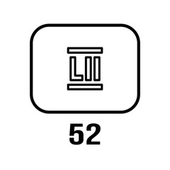 roman numeral icon vector illustration design logo template flat style trendy collection