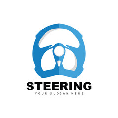Car Steering Logo, Driver Vector, Transport Vehicle Design, Repair, Maintenance, Car Garage