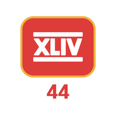 roman numeral icon color vector illustration design logo template flat style trendy collection