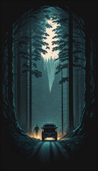 Escape to a Peaceful, Serene Forest with this Wallpaper