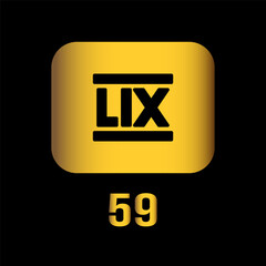 gold roman numeral icon vector illustration design logo template flat style trendy collection