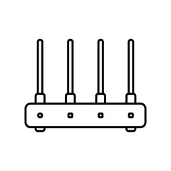 Router icon on white.