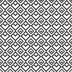 Geometric pattern with squares and stripes. Seamless vector background. Black and white texture. Graphic modern pattern.