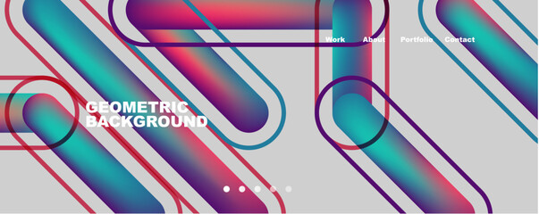 Trendy color overlapping lines abstract background. Vector Illustration For Wallpaper, Banner, Background, Card, Book Illustration, landing page