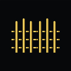 gold fance icon vector illustration design logo template flat style trendy collection