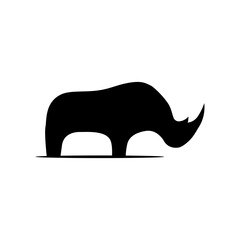 rhino silhouette logo 