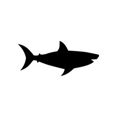Obraz premium Shark silhouette vector logo