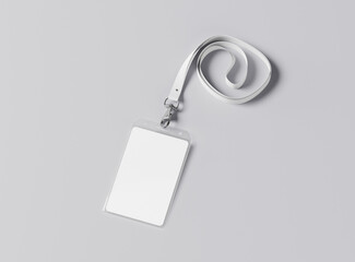 ID Card in plastic Holder mockup