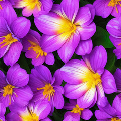 Obraz na płótnie Canvas seamless texture, purple flowers on nature background, screensaver, seamless wallpaper