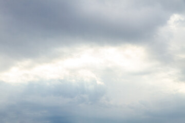 Naklejka na ściany i meble soft focus cloudscape with light sunshine
