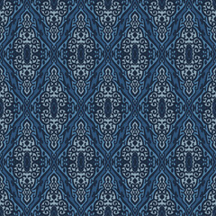 Fototapeta premium SEAMLESS BAROQUE IKAT PATTERN SWATCHES