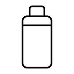 Simple plastic bottle icon. Vector.