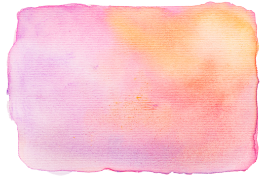 Cutout pink, red and orange watercolor paint on paper design element. - Powered by Adobe