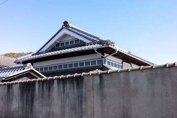 日本の岡山県の古くてとても美しい建物