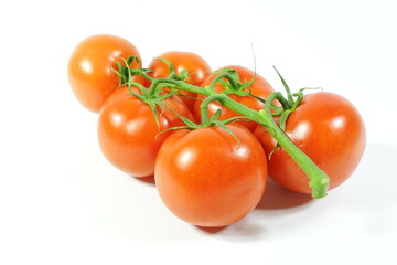 Fresh tomatoes with whitebackground