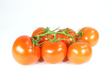 Fresh tomatoes with whitebackground