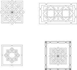 Vector sketch of line pattern baground pattern illustration