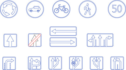 Fototapeta premium Signpost symbol logo illustration vector sketch
