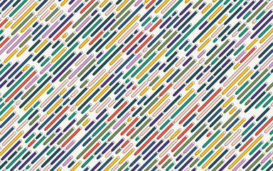 Abstract colorful rounded lines background