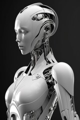 Android Cyborg Robot AI, Generative AI
