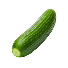 cucumber (vegetable ingredient) isolated on transparent background cutout