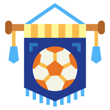 Pennant Flat Icon Style