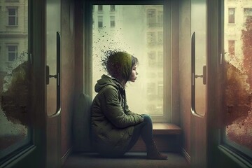 person in front of the door